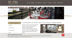 Desktop Screenshot of hotelkongvaldemar.dk